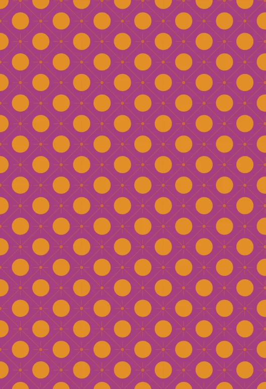 a pink background with yellow dots