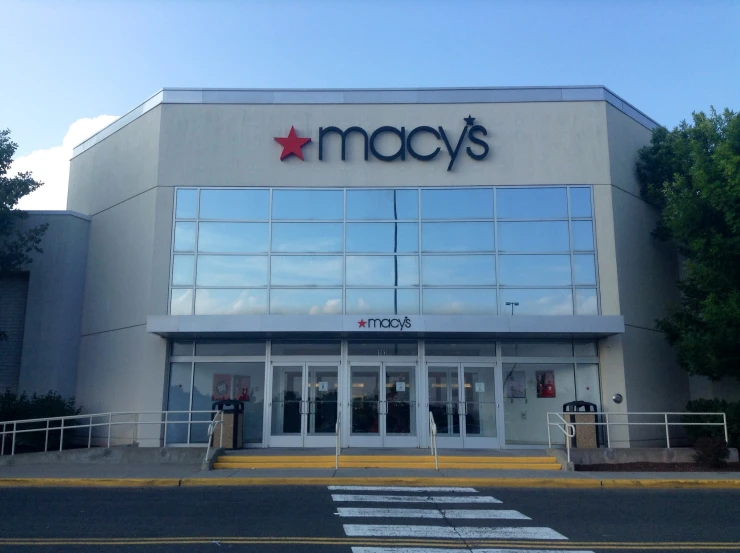 a macy's store in an urban setting