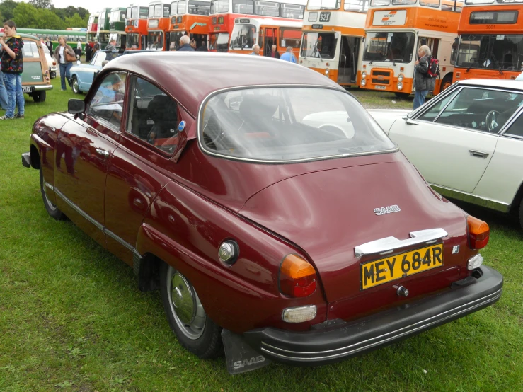 there is a lot of vehicles that are on display