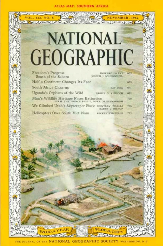 the front cover of the national geographic of the united states