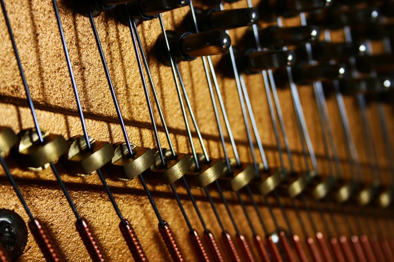 strings and gauges are being displayed on an instrument