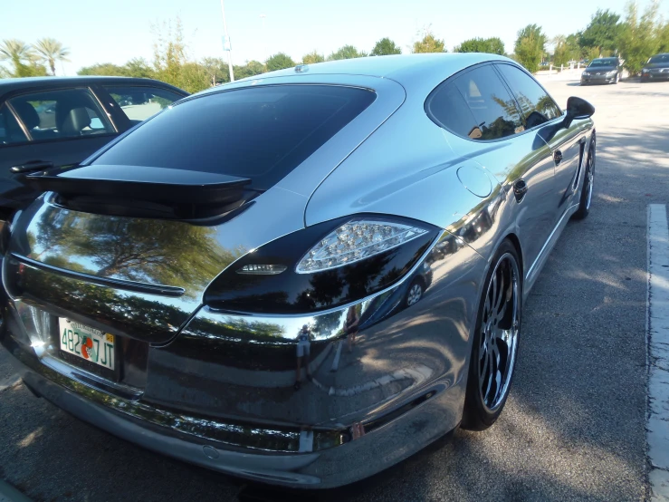 a car parked on the side of the road