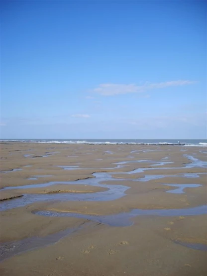 view of a beach near the ocean with waves