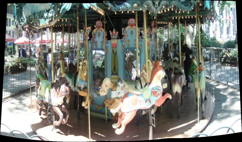 a merry go round at the amut park