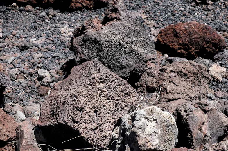 there is a rock formation that looks like it has rocks in the middle