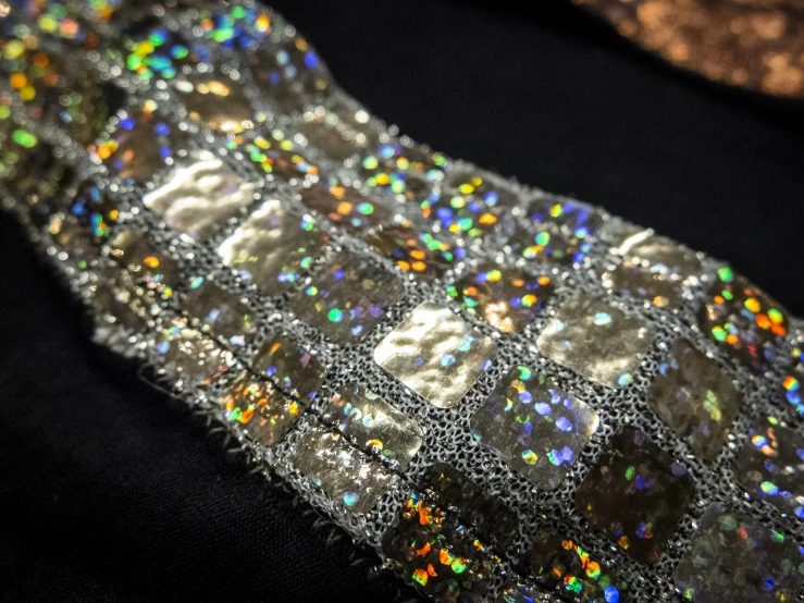 the sequin tie has many different colors