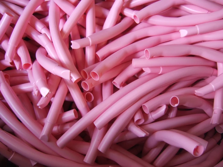 pink plastic pipe tubes and tubes for an article