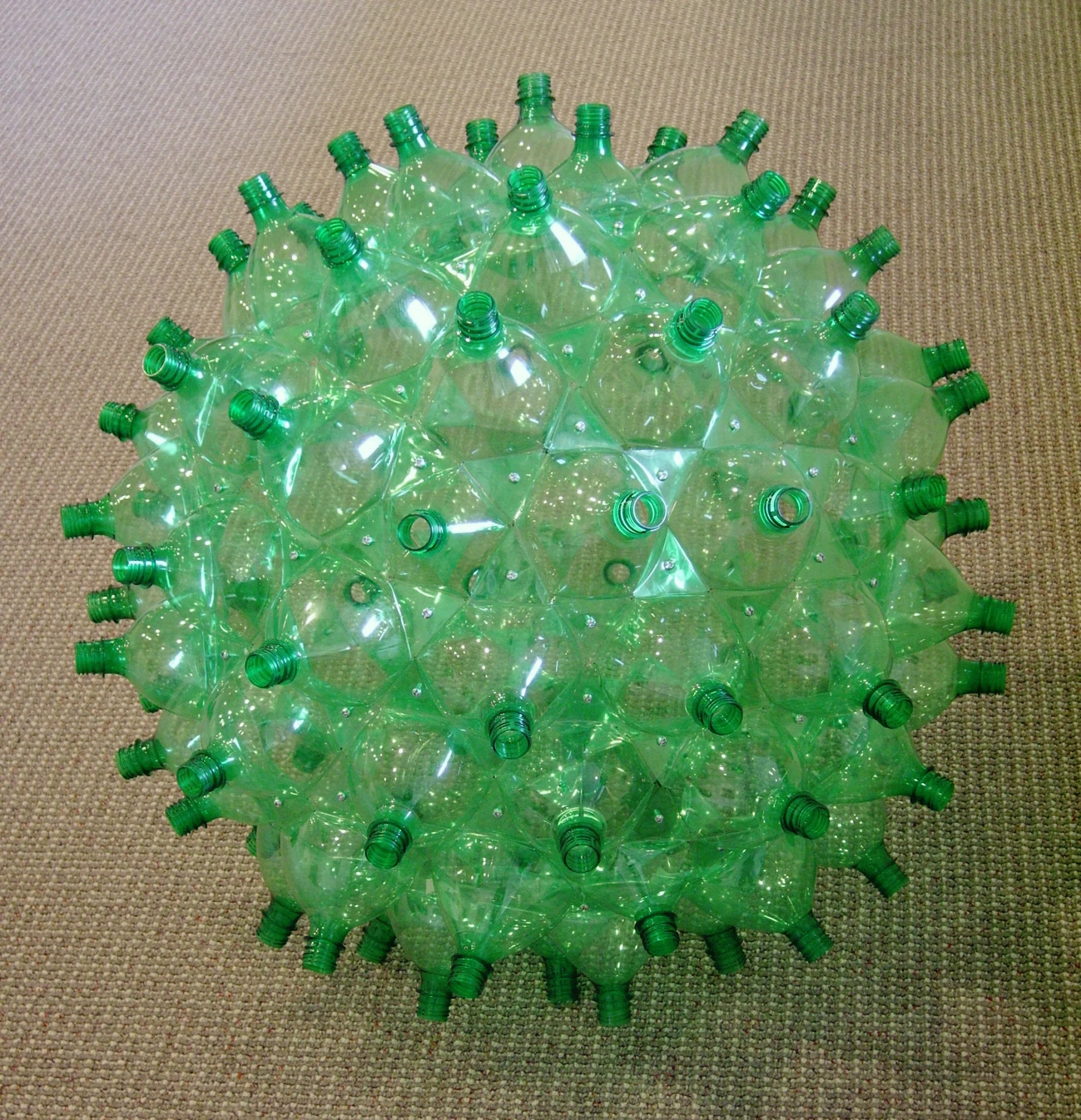 small green spiky objects on a white surface