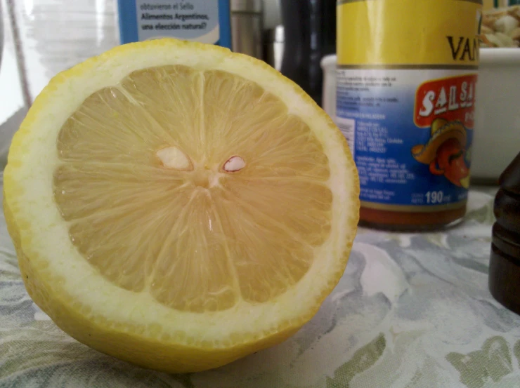 an image of a yellow citrus on a table