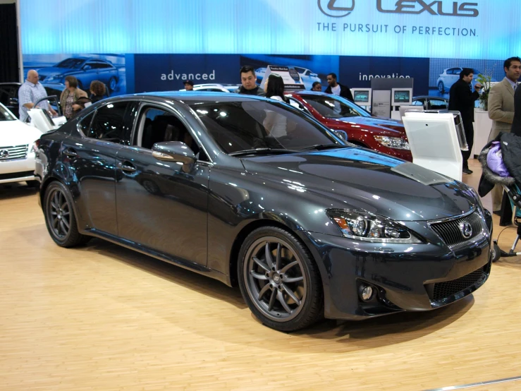 a car on display at a dealership