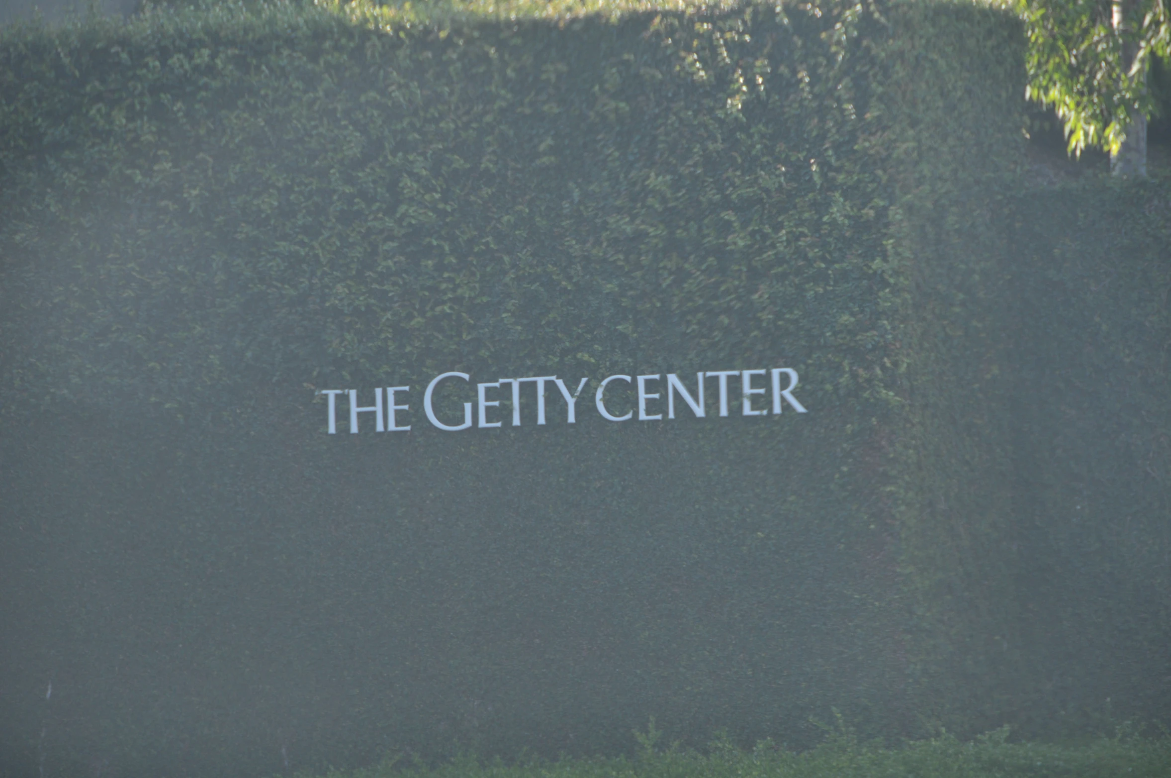 the lettering for a company called the city center is white