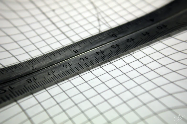 a ruler that is on the ground