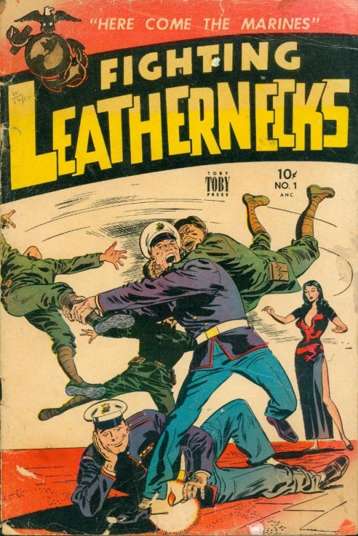 a book about fighting with the leathernecks in an old comic