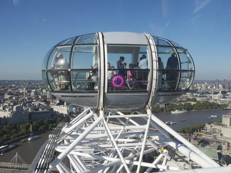 a ferris wheel at the top of the skytower over london