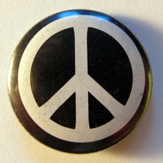 a peace sign is seen in this image