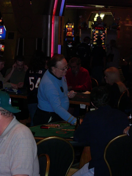 a casino game being played by the crowd