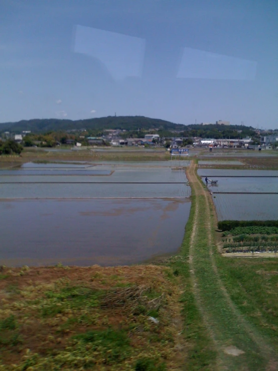 an area of land that looks out over a lake