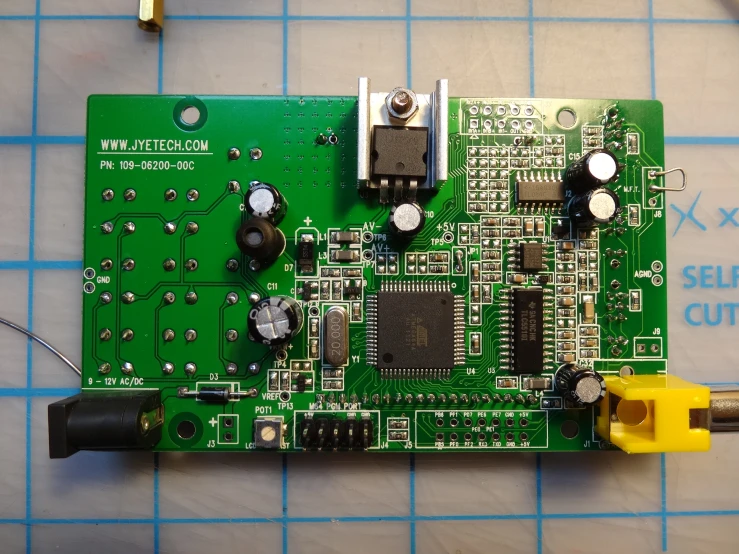 the main board for a multi channel camera sits on the assembly board