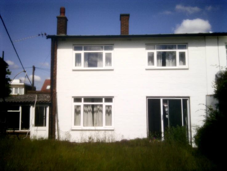 a picture of a house taken from the front of the house