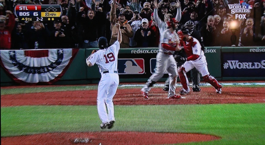 a group of baseball players on a field