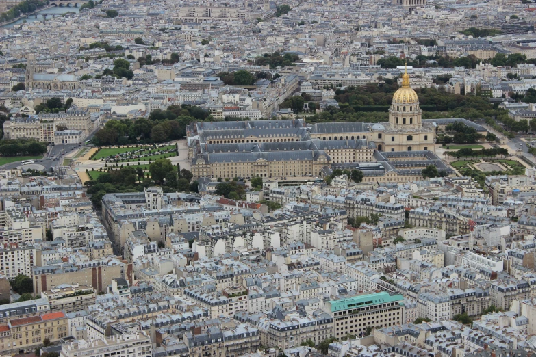the city of paris is very large and has a dome