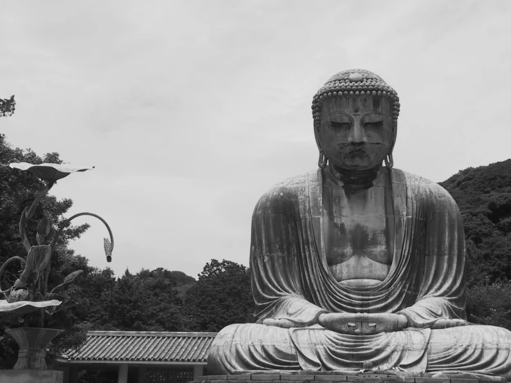 there is a statue that looks like buddha