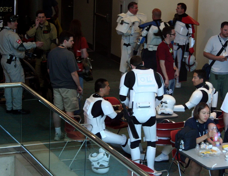 a small crowd is gathered for halloween celetions