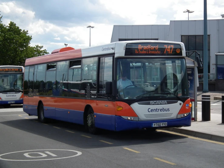 buses are parked at the bus station