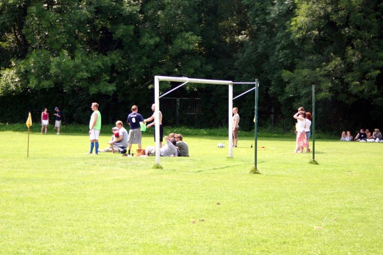 a group of children are playing soccer together