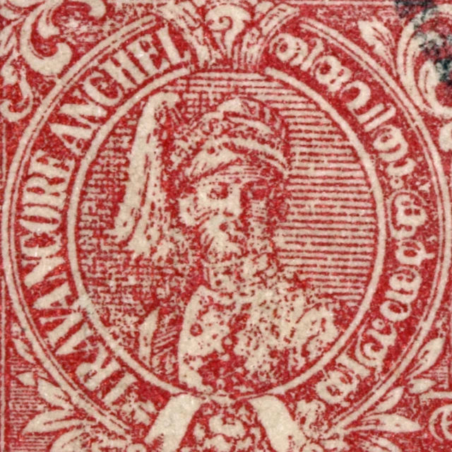 an old stamp is shown with a woman