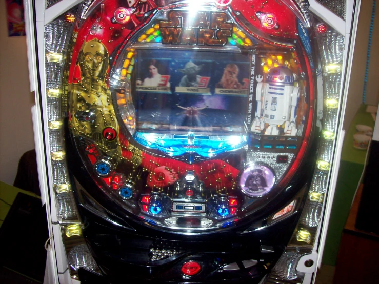 the machine is designed and made to look like it is part of a pinball game