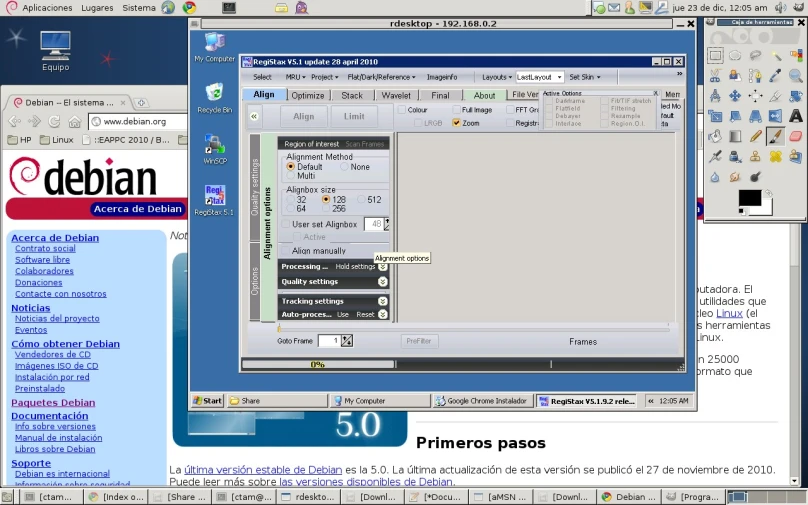 an image of a computer screen with the internet interface