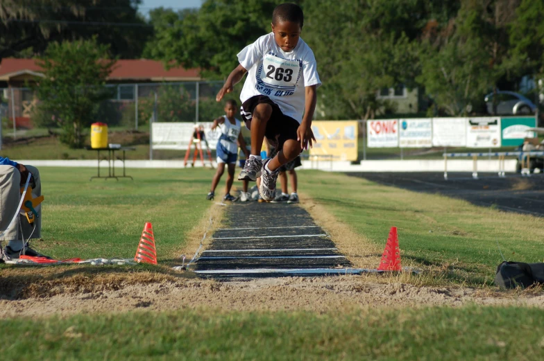 there is a male track and field athletics player that is getting ready to compete