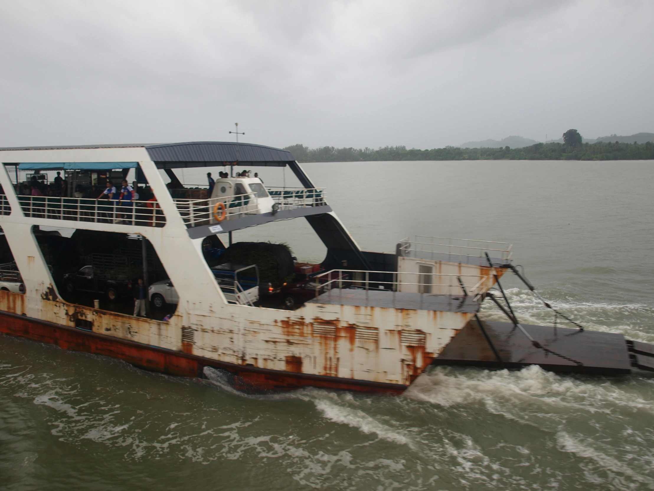 a boat that is sitting in the water