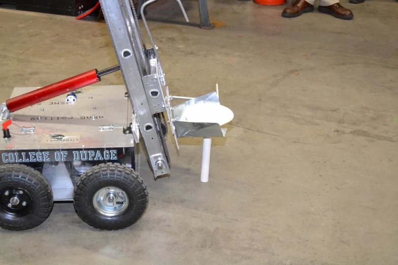 this is a forklift and wheels on the floor