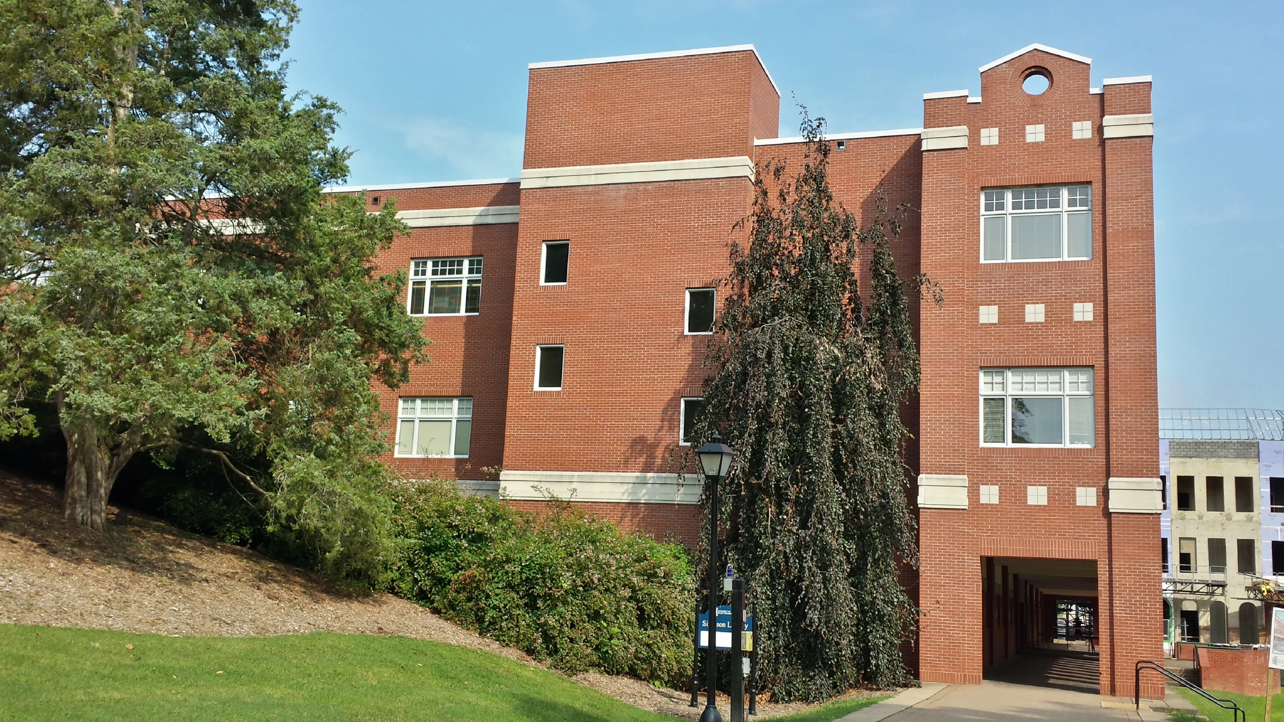 the building is brick and features large windows