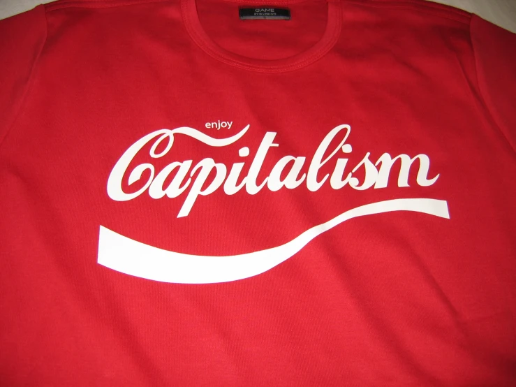 the captamissn tee shirt has a white lettering on it