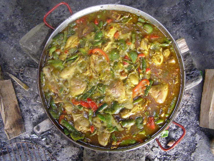 an image of chicken and vegetables in a stew