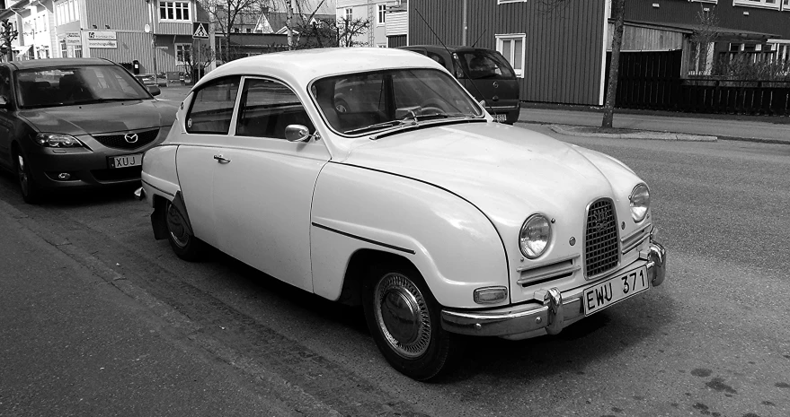 a car that is sitting in the street