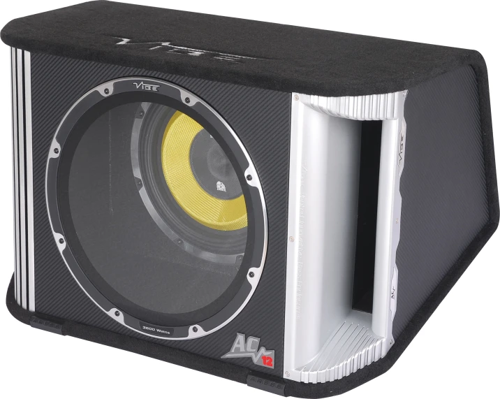 an image of a speaker with a yellow on