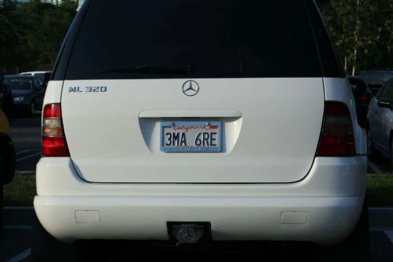 a mercedes benz suv in the parking lot