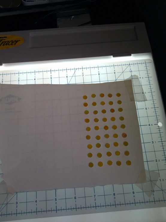  mat for  paper with holes and lines