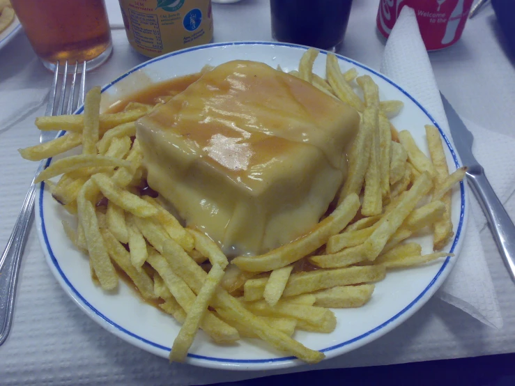 a close up of food on a plate on a table