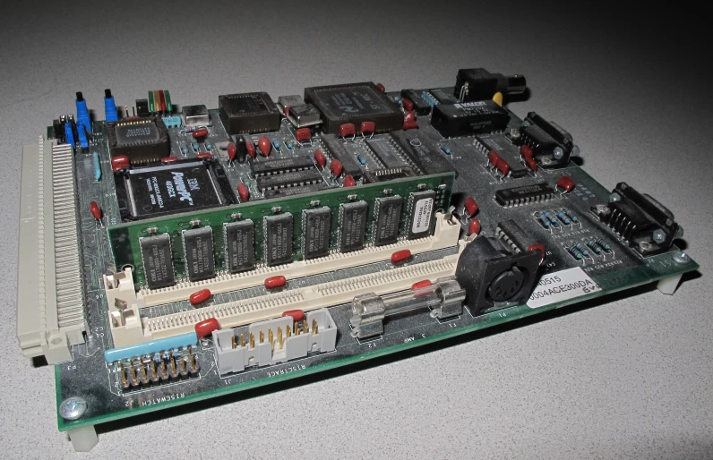 this is a po of a pc board with many components