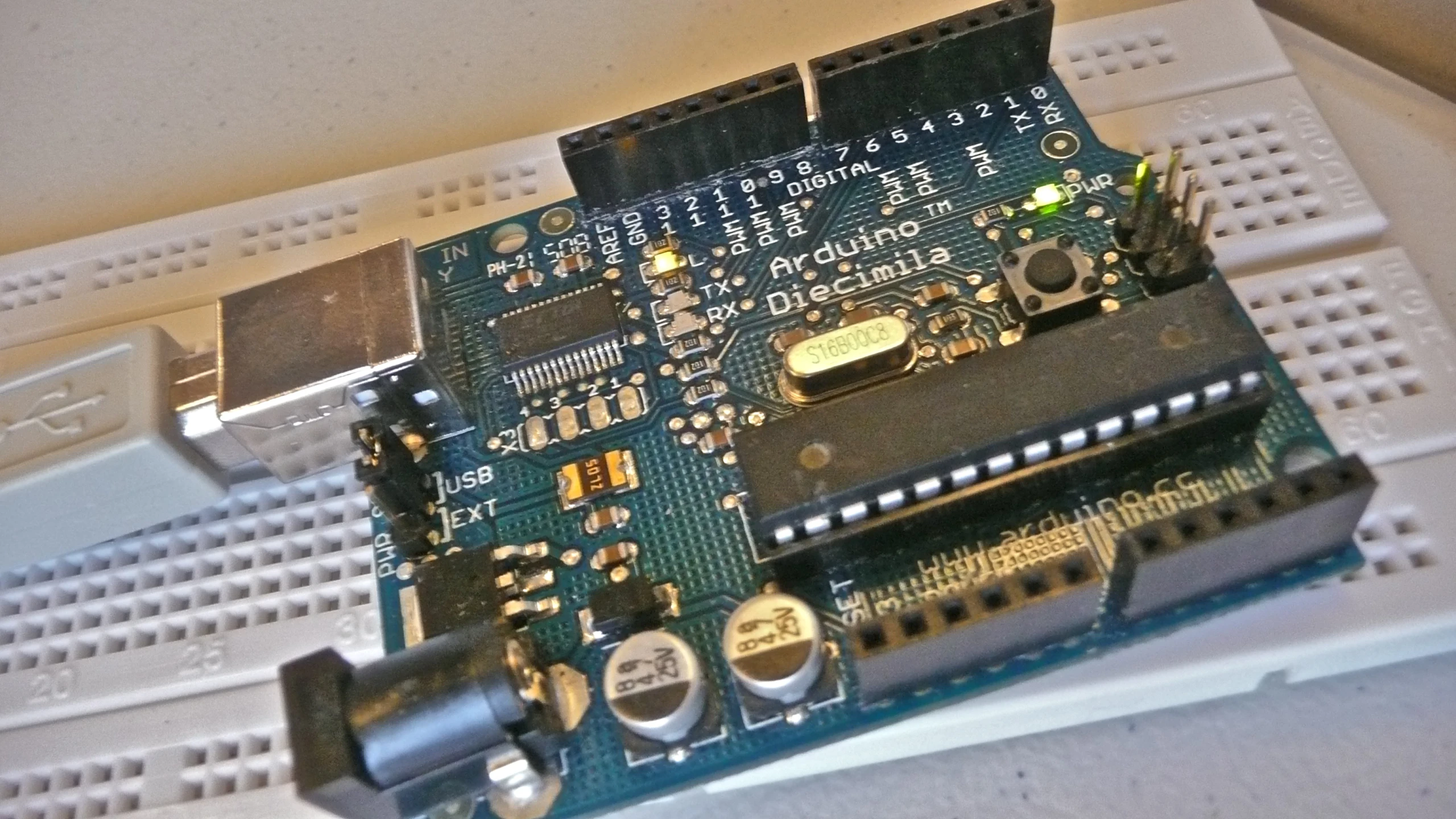 the computer board with several components on it