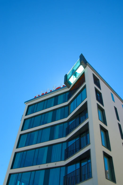 tall building with a very big sign on top