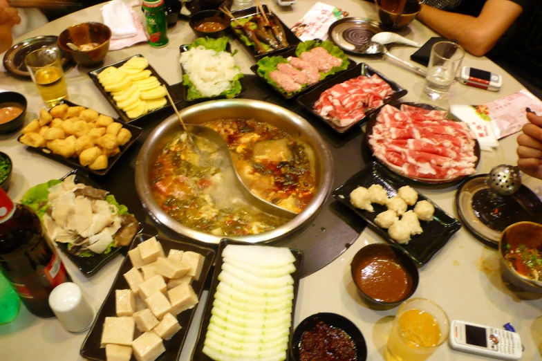 an asian buffet is full of food and a variety of snacks