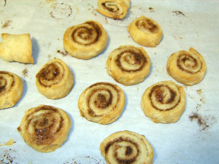 several cookies that are made and baked in an oven