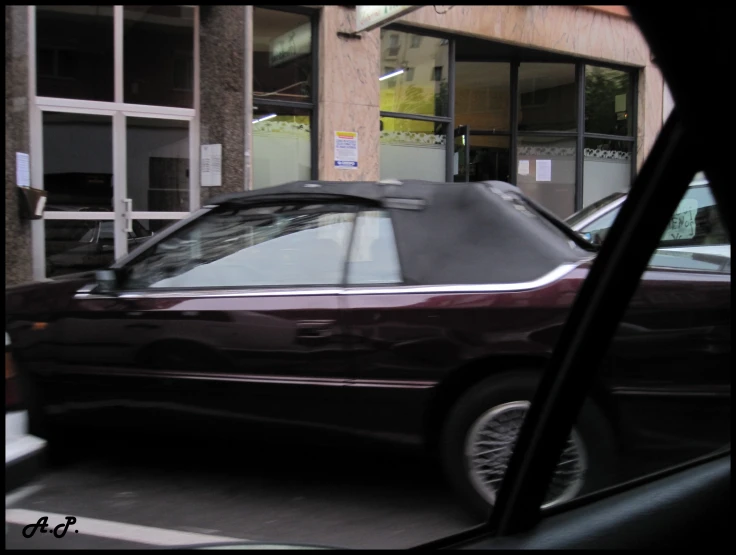 there is a car that has been parked on the street