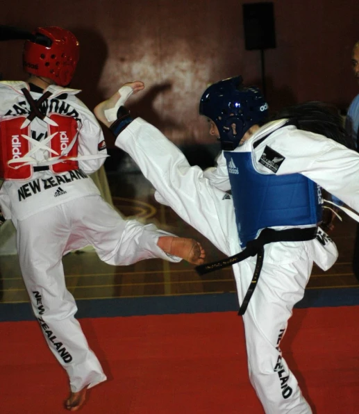 two people in action in a competition